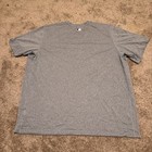 New York Yankees Nike Shirt Mens 2xl Gray Dri Fit Short Sleeve Mlb Logo
