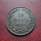 Romania 1867 Watt   Co Bronze 10 Bani