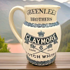 Royal Doulton Greenlees Brothers Claymore Scotch Whiskey Stoneware Water Jug