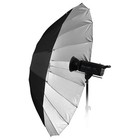 60in Parabolic Silver Reflective Umbrella Kit With Diffusion Cover - 16-rib B   