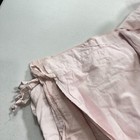 Vintage Shabby Chic Duvet Queen Pink Linen Blend Textured Stripes French Country