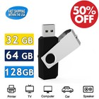Lot 16 32 64 128gb Rotating Usb 2 0 Flash Drive Memory Stick Thumb Pen Drives Pc