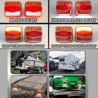Led Wireless Battery Trailer Towing Magnetic Light For Truck Trailer 7 Pin Plug