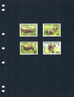  18 50 Scott Value - 1988 Gabon Elephants Central African Wildlife Cv Mnh Nh Umm