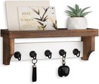 Key And Mail Holder Wall Mount  Mail Organizer With 5 Key Hooks