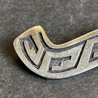 Fermin Hawee Hopi Guild Vintage Brooch Sterling Silver Unusual Abstract L3