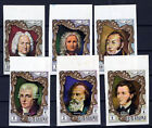 Ras Al Khaimah 586-591 B Mnh Imperf Music Composers Zayix Stamps 1224m0019m