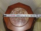 Rare Antique Oriental Carved Wood Plant Stand 37  Tall - Marble Top  Excellent  