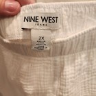 Nine West Jeans White Gauze Shorts 2x Boho Y2k