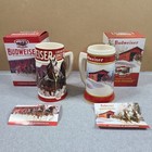 Budweiser Stein Lot 2019 - 2023 Mug Holiday Beer 6 Clydesdale Collector Anheuser