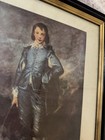 Vintage The Blue Boy Framed Print Thomas Gainsborough Black Gold Frame 15x18