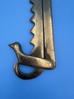 Antique Brass Fireplace Andiron Kettle Trammel Hearth Pot Hook W  Bird
