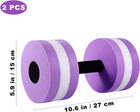 Aquatic Exercise Dumbbells 2pcs Water Dumbells Foam Water Weights Aquatic Fitnes