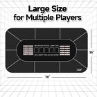 70x35  Casino Texas Hold em Poker Table Top Mat  Texas Hold em Tabletop Layout