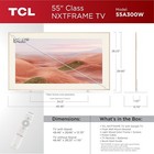 Tcl 55  Class Nxtframe 4k Qled Smart Google Tv With Flush Wall Mount  55a300w