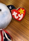 Ty  Spangle-blue Headed Bear  Stars And Stripes Patriotic Bear 1999 Release  Tpd