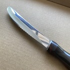 New Vtg Cutco Usa 1058 3 5  Serrated Blade Table Steak Knife Brown Orange Swirl