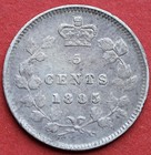 1885 Canada 5 Cents Large 5 - Vf ef - Lot 10736