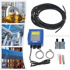 Ultrasonic Liquid Meter Lcd Digital Flowmeter W  Transducer For Water Oilsewage