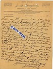 1896 Letterhead Houston Texas Jacamiah Seaman Daugherty General Land Agent