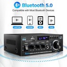 Stereo Receiver Ak45  Bluetooth 5 0 300wx2 Max Power Stereo Home Audio Amplifier