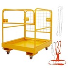 36x36  Forklift Safety Cage  1200lbs Capacity With 4 Wheels