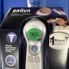 Braun Ntf300us No Touch Forehead Thermometer Color Coded Temp Guidance