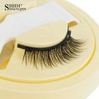 Magnetic Lashes Kit 1pairs 3d Fake Mink Soft Natural Fluffy Manga Reusable