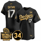 Men s Dodgers  17 Shohei Ohtani Royal 2024 World Series Alternate Authentic Play