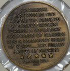 1977 York Coin Club Pa First Capital Of The United States Medal  ex  Joe Ellis 