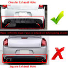 Rear Bumper Diffuser Valance Shark Fin Matte Blk For Chrysler 300 Srt 2015-2022