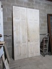   Antique 6 Panel Double Entrance French Doors Ornate   56 X 100   Salvage