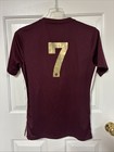 Adidas Aeroready Detroit City Fc  7 Soccer Jersey Burgundy Gold Adult Size M