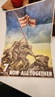 Ww2 Us Propaganda Poster Now All Together 7th War Loan Home Front Iwo Jima Japan