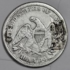 Seated Liberty Quarter   Love Token    jennie    203575