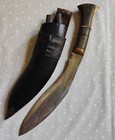 Old Kukri India Mid 20th Century  Length With Sheath 39cm  With 2 Small Miniatur