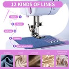 Electric Sewing Machine Portable Crafting Mending Machine 12 Built-in Stitches