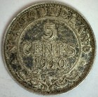 1940 C Newfoundland Canada Silver Five Cents 5c Coin You Grade Crowned Head