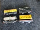 Marx Tin Train Cars  O Gauge Lot Of 4 Vintage Railroad 