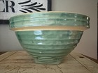Vtg Green Mixing Bowl Mccoy Beehive Stoneware 9 5    D X 5 5    T - Shield 9  2