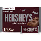 Hershey s Milk Chocolate Snack Size Candy  Jumbo Bag 19 8 Oz-free Shipping