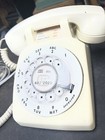 Vintage Stromberg Carlson White Rotary Dial Telephone  Untested