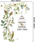 Removable  On Bracnch Wall Stickers  Diy Romantic Birdcage Decor Tree Wall Mural
