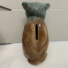  1925 Austria Ceramic Cat With Blanket Bank  rare Color Find  Mint Condition