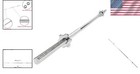Compact Chrome Barbell Bar - 250 Lb Capacity For Home Gym   Strength Training