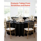Uimoso 10-pack 120-in Round Black Polyester Tablecloths For Weddings And Events