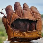 Vintage 1930s Marathon Heinie Manush Hof Baseball Glove 9789 Split Finger