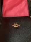 Coach Black Crossgrain Black Leather City Tote  F58846  Preowned 
