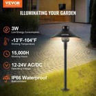 12 Pack Landscape Pathway Lighting Low Voltage Black Led Ip66 Waterproof Path Li