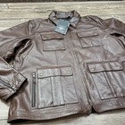 Harley-davidson Men s Portage Midweight Leather Jacket  Brown 98002-22vm 3xl Nwt
